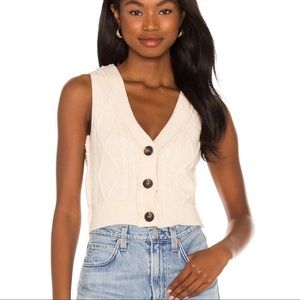 Free People Denson Cropped Sweater vest